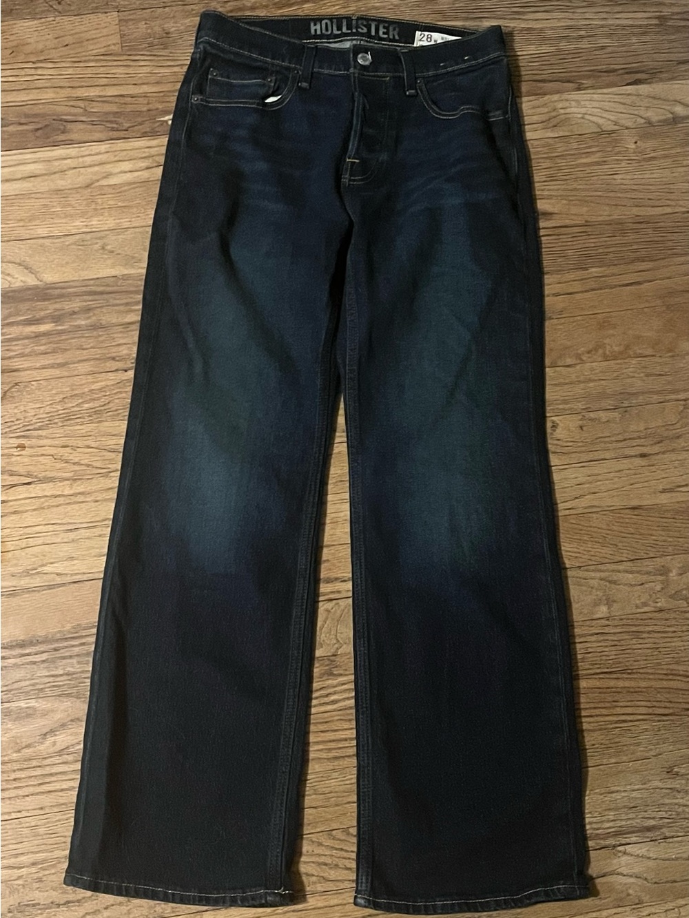 Hollister Men’s   Dark Indigo Bootcut Jeans